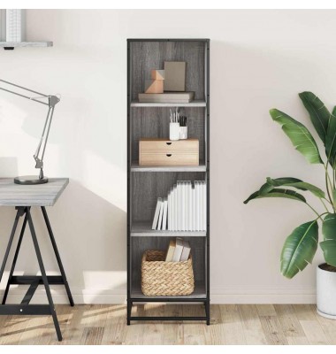  knygų spintelė Pilka Sonoma 40x35x139 cm Engineered Wood - Pastatomos lentynos, spintelės - 3