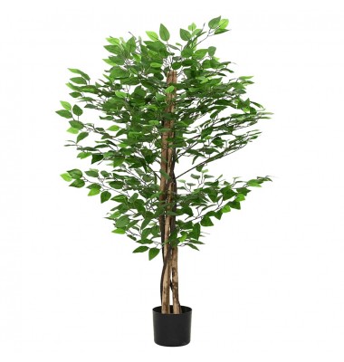  Dirbtinis fikuso augalas, žalios spalvos, 120cm, 788 lapai - Dirbtiniai augalai - 1