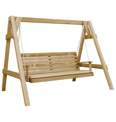  Supamas suoliukas, 205x150x157cm, impregnuota pušies mediena - Supynės, hamakai - 1