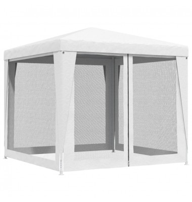  Proginė palapinė su 4 tinklinėmis sienomis, balta, 2,5x2,5m - Lauko pavėsinės - 4