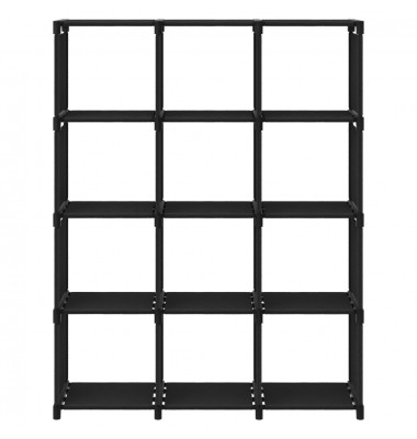  Lentyna, juodos spalvos, 103x30x141cm, audinys, 12 skyrių - Pastatomos lentynos, spintelės - 2