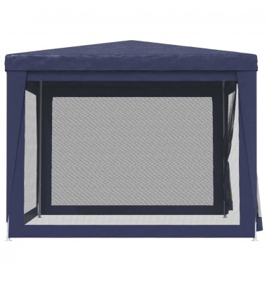  Proginė palapinė su 4 tinklinėmis sienomis, mėlyna, 3x3m, HDPE - Lauko pavėsinės - 4