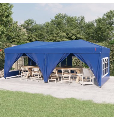  Proginė palapinė su šoninėmis sienomis, mėlyna, 3x6m - Lauko pavėsinės - 1