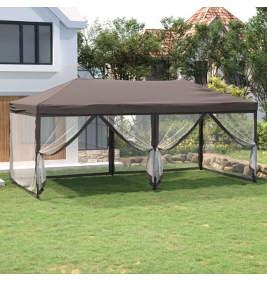  Proginė palapinė su šoninėmis sienomis, taupe, 3x6m - Lauko pavėsinės - 1