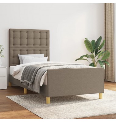  Lovos rėmas be čiužinio, taupe, 90x200 cm, audinys - Lovos - 1