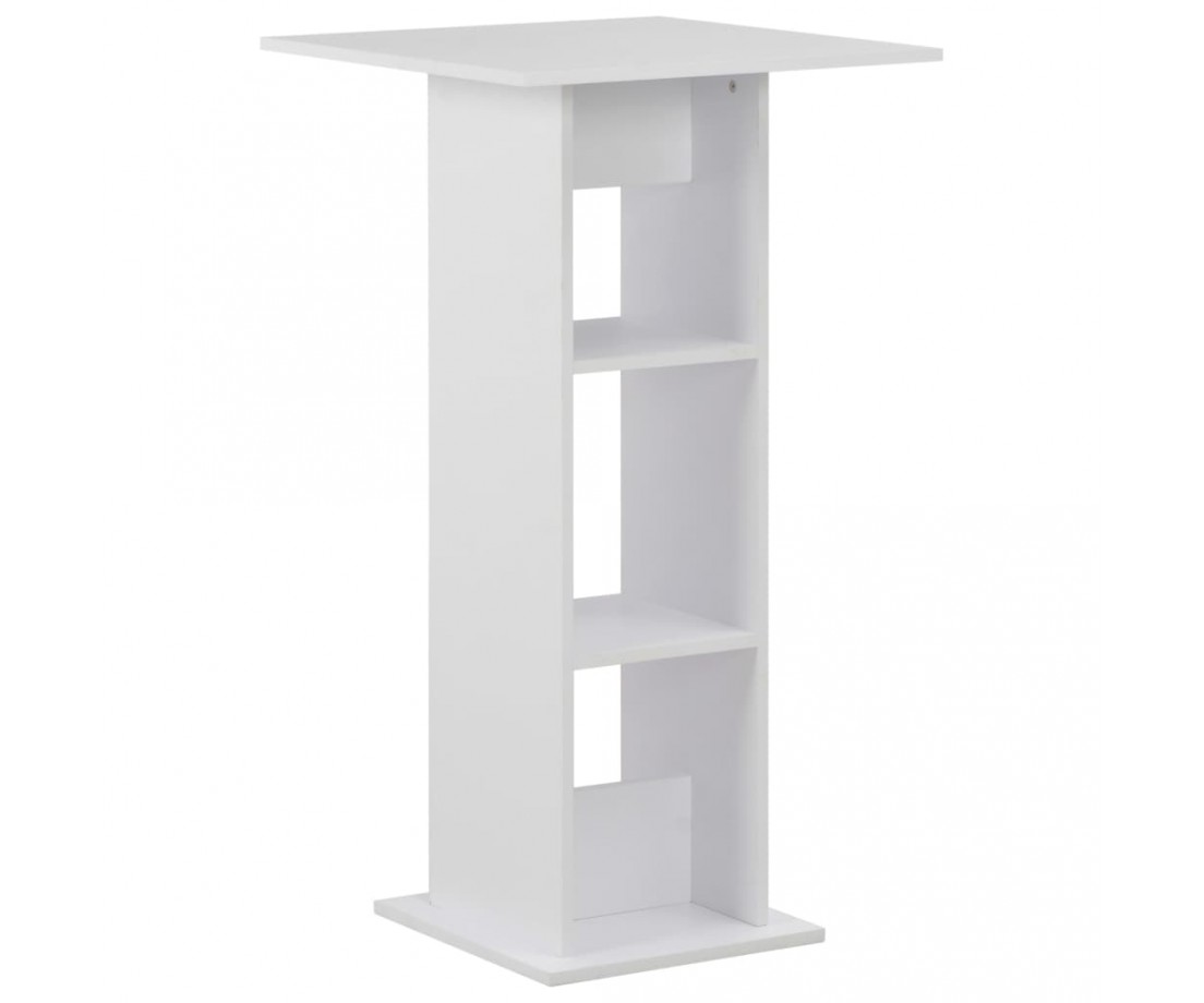 Baro stalas, 60x60x110cm, baltas - Stalai - 1 Baro stalas, 60x60x110cm, baltas - Stalai - 1
