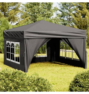  Proginė palapinė su šoninėmis sienomis, antracito, 3x3m - Lauko pavėsinės - 1