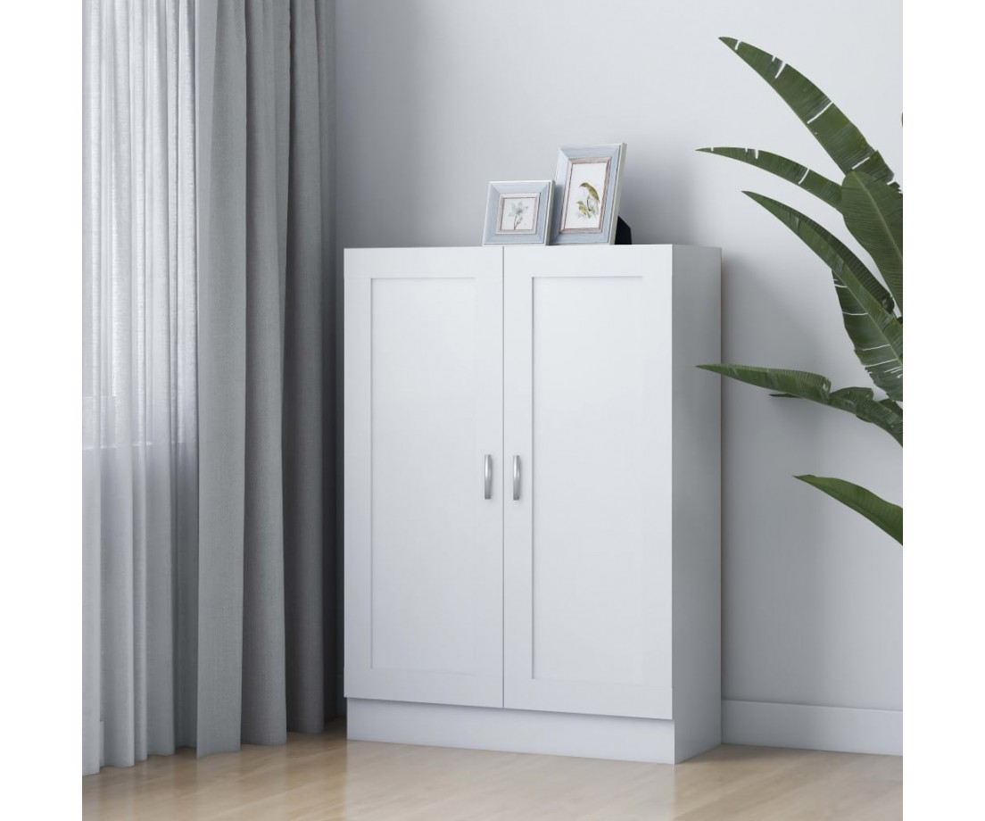 Spintelė knygoms, balta, 82,5x30,5x115cm, apdirbta mediena - Pastatomos lentynos, spintelės - 1 Spintelė knygoms, balta, 82,5x30,5x115cm, apdirbta mediena - Pastatomos lentynos, spintelės - 1