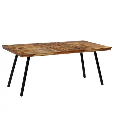  Valgomojo stalas, perdirbtas tikmedis ir plienas, 180x90x76cm  - Stalai - 1
