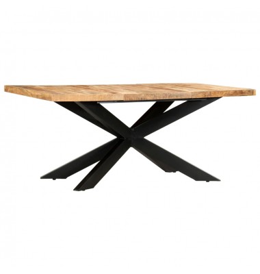  Valgomojo stalas, 180x90x76cm, neapdorotas mango masyvas - Stalai - 6
