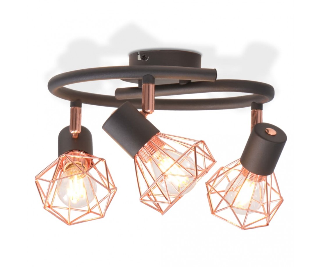Lubinis šviestuvas su 3 kaitrinėmis LED lemputėmis, 12W - Šviestuvai - 1 Lubinis šviestuvas su 3 kaitrinėmis LED lemputėmis, 12W - Šviestuvai - 1