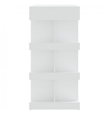  Baro stalas su lentyna, baltas, 100x50x101,5cm, mediena - Stalai - 6