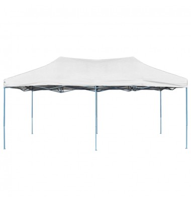  Sulankstoma proginė palapinė, baltos spalvos, 3x6m, plienas - Lauko pavėsinės - 2