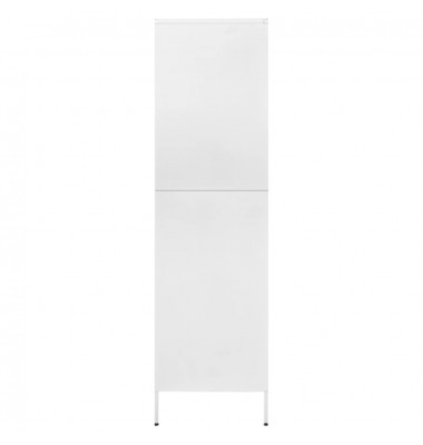  Drabužių spinta, baltos spalvos, 90x50x180cm, plienas - Drabužių spintos - 4