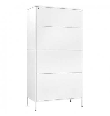  Drabužių spinta, baltos spalvos, 90x50x180cm, plienas - Drabužių spintos - 5