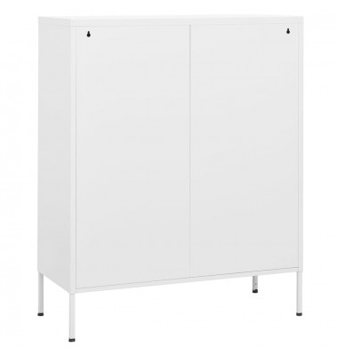  Sandėliavimo spintelė, baltos spalvos, 80x35x101,5cm, plienas - Biuro spintos, spintelės - 5