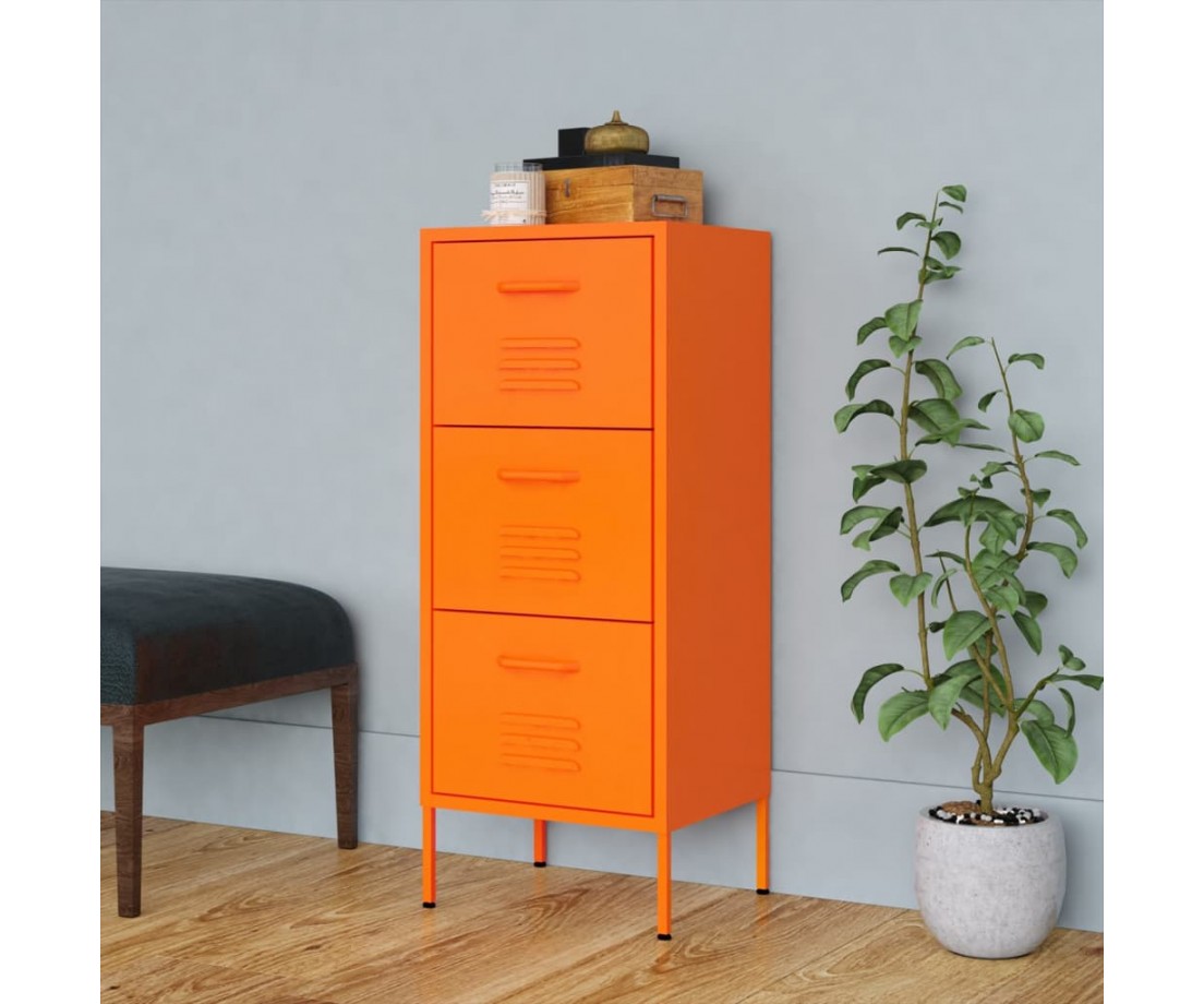Sandėliavimo spintelė, oranžinė, 42,5x35x101,5cm, plienas - Biuro spintos, spintelės - 1 Sandėliavimo spintelė, oranžinė, 42,5x35x101,5cm, plienas - Biuro spintos, spintelės - 1