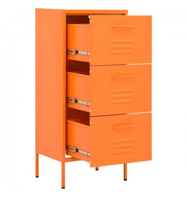  Sandėliavimo spintelė, oranžinė, 42,5x35x101,5cm, plienas - Biuro spintos, spintelės - 6