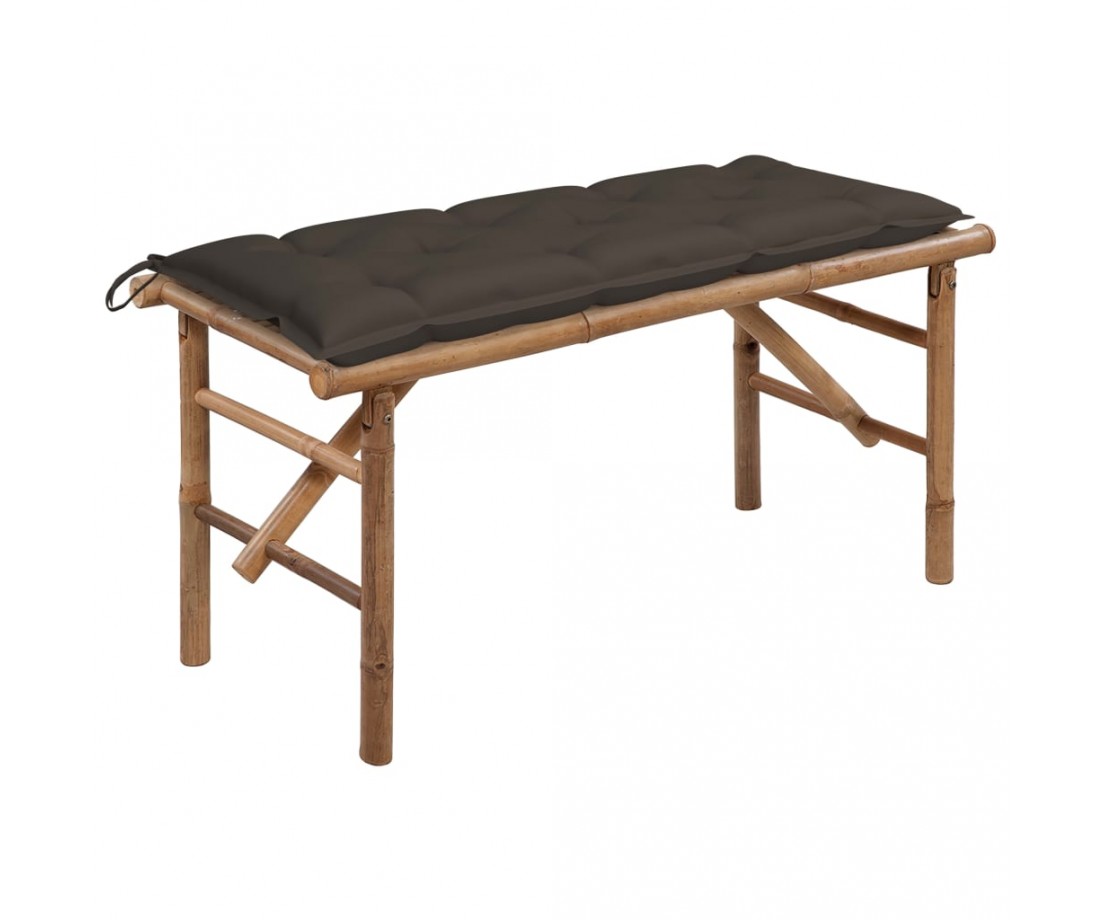 Sulankstomas sodo suoliukas su pagalvėle, 118cm, bambukas - Lauko suolai, suoliukai - 1 Sulankstomas sodo suoliukas su pagalvėle, 118cm, bambukas - Lauko suolai, suoliukai - 1