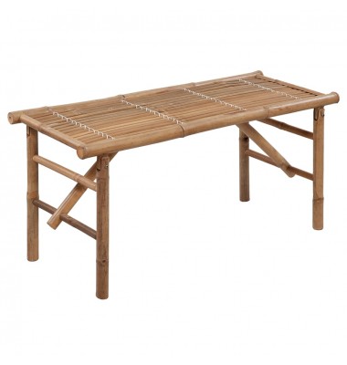  Sulankstomas sodo suoliukas su pagalvėle, 118cm, bambukas - Lauko suolai, suoliukai - 2