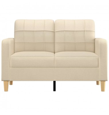  Dvivietė sofa, kreminės spalvos, 120cm, audinys - Sofos, sofos-lovos - 3
