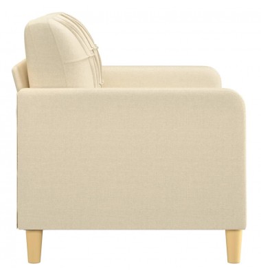  Dvivietė sofa, kreminės spalvos, 120cm, audinys - Sofos, sofos-lovos - 4