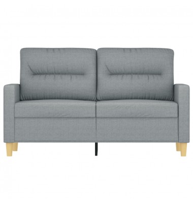  Dvivietė sofa, šviesiai pilkos spalvos, 120cm, audinys - Sofos, sofos-lovos - 3