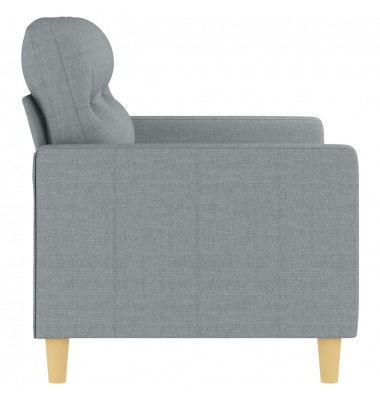  Dvivietė sofa, šviesiai pilkos spalvos, 120cm, audinys - Sofos, sofos-lovos - 4