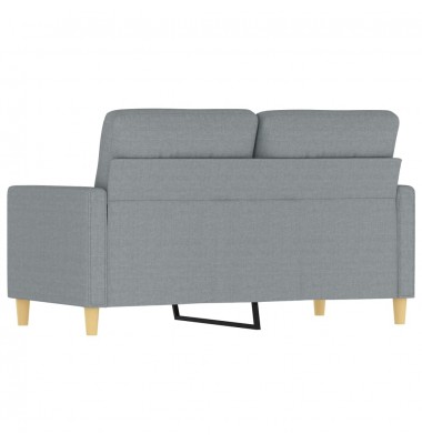  Dvivietė sofa, šviesiai pilkos spalvos, 120cm, audinys - Sofos, sofos-lovos - 5
