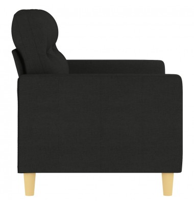  Dvivietė sofa, juodos spalvos, 120cm, audinys - Sofos, sofos-lovos - 4