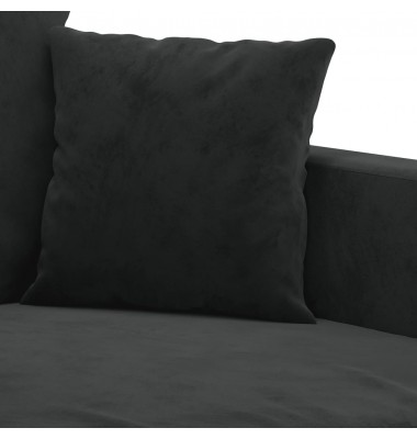  Dvivietė sofa, juodos spalvos, 140cm, aksomas - Sofos, sofos-lovos - 6