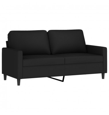  Dvivietė sofa, juodos spalvos, 140cm, aksomas - Sofos, sofos-lovos - 2