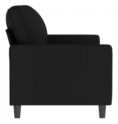  Dvivietė sofa, juodos spalvos, 140cm, aksomas - Sofos, sofos-lovos - 4