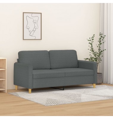  Dvivietė sofa, tamsiai pilkos spalvos, 140cm, audinys - Sofos, sofos-lovos - 1