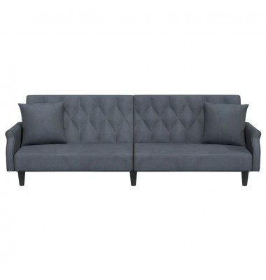  Sofa-lova su porankiais, tamsiai pilkos spalvos, aksomas - Sofos, sofos-lovos - 4