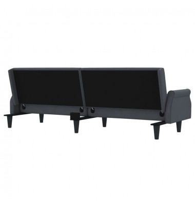  Sofa-lova su porankiais, tamsiai pilkos spalvos, aksomas - Sofos, sofos-lovos - 6