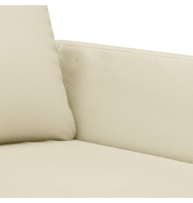  Dvivietė sofa, kreminės spalvos, 120cm, dirbtinė oda - Sofos, sofos-lovos - 6