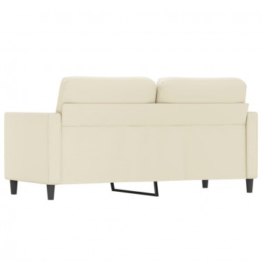  Dvivietė sofa, kreminės spalvos, 140cm, dirbtinė oda - Sofos, sofos-lovos - 5