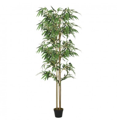  Dirbtinis bambukas, žalios spalvos, 180cm, 1216 lapų - Dirbtiniai augalai - 1