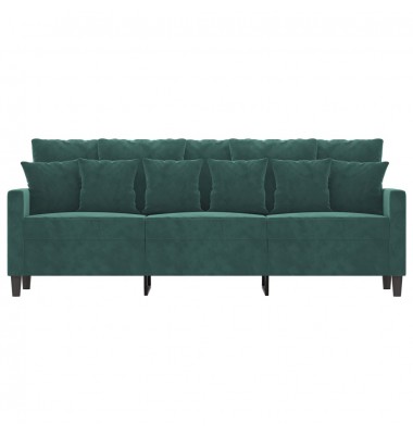  Trivietė sofa, tamsiai žalios spalvos, 180cm, aksomas - Sofos, sofos-lovos - 3