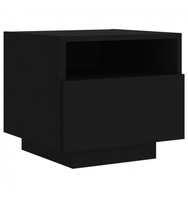  Naktinės spintelės su LED, 2vnt., juodos, 40x39x37cm - Naktinės spintelės - 7