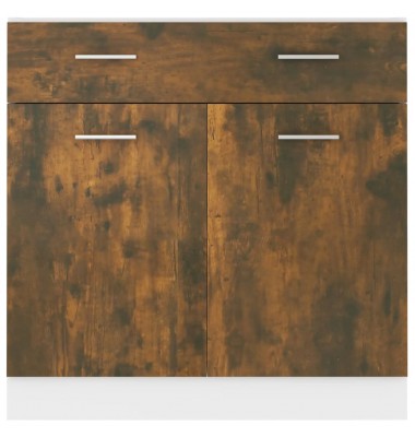  Apatinė spintelė su stalčiumi, ąžuolo, 80x46x81,5cm, mediena - Virtuvės spintelės - 5