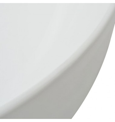  Praustuvas, apvalus, keramika, balta, 41,5 x 13,5 cm - Vonios praustuvai - 4