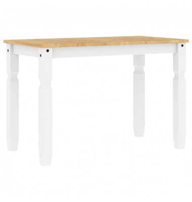  Valgomojo stalas Corona, baltas, 112x60x75cm, pušies masyvas - Stalai - 6