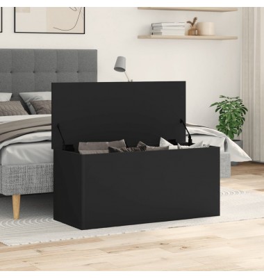  Daiktadėžė, juodos spalvos, 100x42x46cm, apdirbta mediena - Daiktadėžės - 3