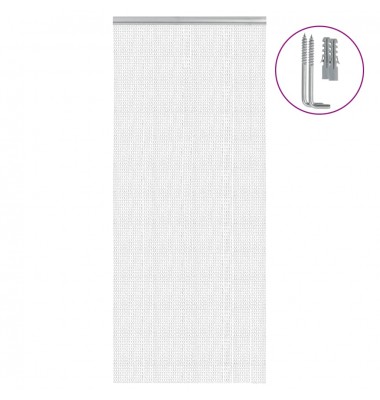  Durų uždanga nuo musių iš grandinėlių, 90x220cm, aliuminis - Tinkleliai langams ir durims - 1