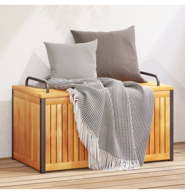  Lauko dėžė pagalvėlėms, 85x45x45/53cm, akacijos masyvas/plienas - Lauko spintelės, daiktadėžės - 1