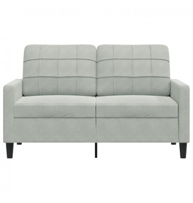  Dvivietė sofa, šviesiai pilkos spalvos, 120cm, aksomas - Sofos, sofos-lovos - 4