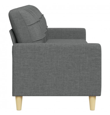  Trivietė sofa, tamsiai pilkos spalvos, 210cm, audinys - Sofos, sofos-lovos - 5