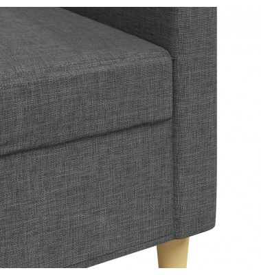  Trivietė sofa, tamsiai pilkos spalvos, 210cm, audinys - Sofos, sofos-lovos - 7